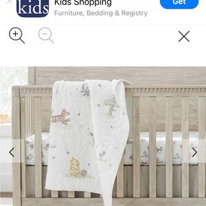 Pottery Barn Winnie the Pooh Quilted Baby Blanket